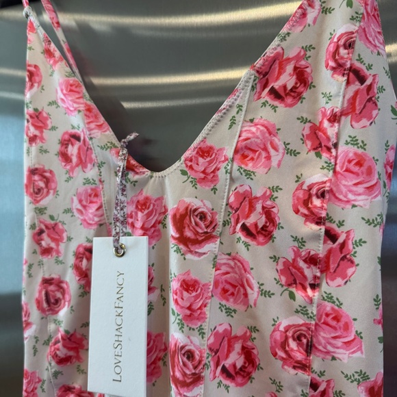 NWT LoveShackFancy Shailee One Piece Swimsuit Bathing suit Rose floral swimwear - Picture 2 of 16